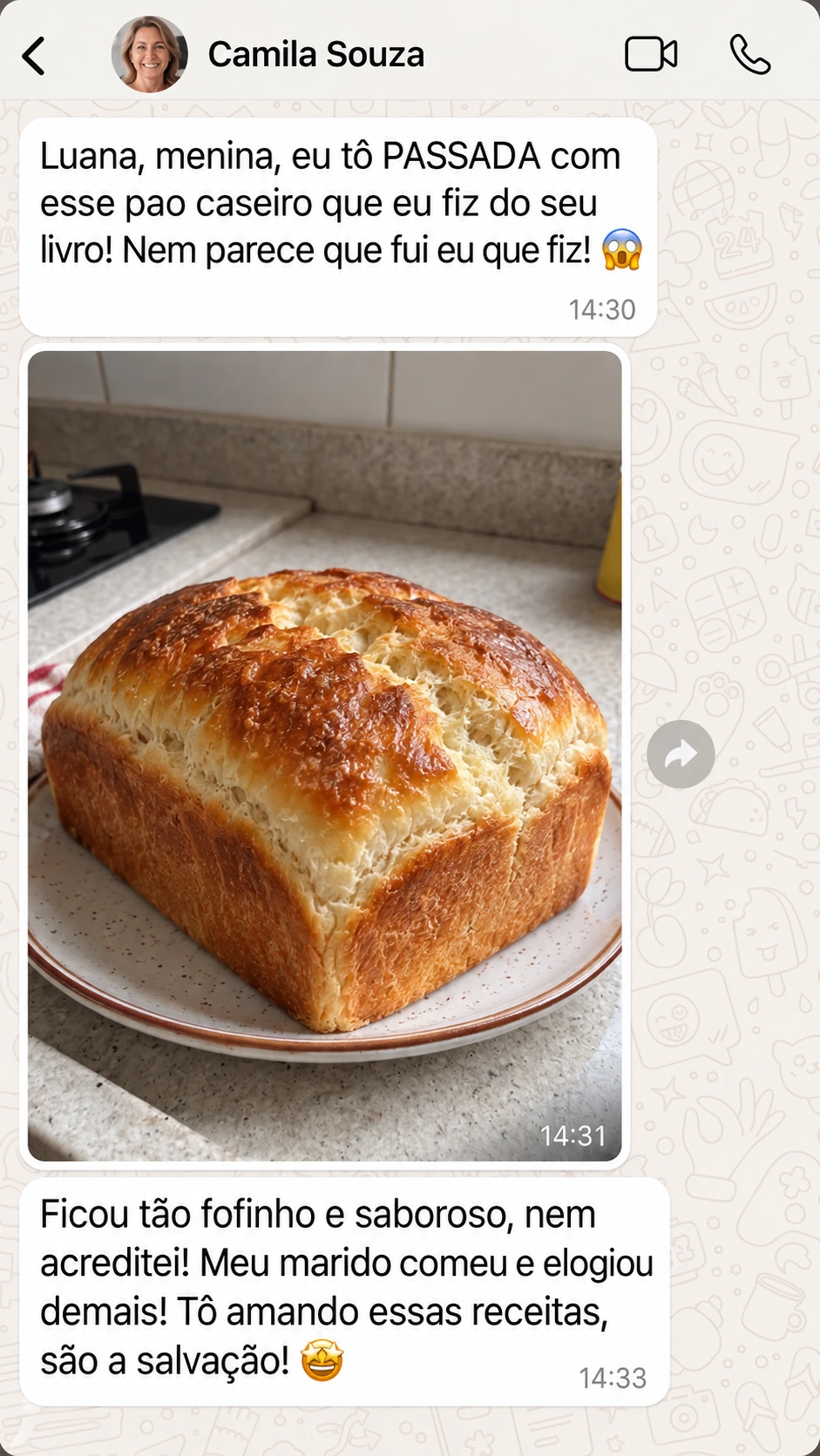 Depoimento sobre pão caseiro 1
